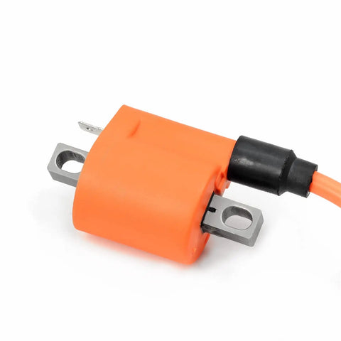 Close-up of ignition coil from CDI Box And Ignition Coil Spark Plug Kit For Blaster 200 YFS200 1997 1998 1999 2000 2001
