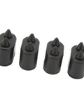 Grab These 4Pcs Rubber Door Jamb Bumper Cushions For Super Easy Noise Reduction, Smooth Closes, And A Total Fix For Cutlass And Other Rides Without The Clunk Or Squeak. four black rubber door bumpers with spikes, set of 4