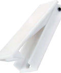 Squared Baggage Door Catch White Pack Of Two Includes Mounting Screws For Easy RV Or Trailer Use Mount Above Or Beside Doors Lays Flat When Not In Use