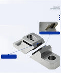 Premium Heavy Duty Side Clamp Vise For CNC Milling showing steel components, unidirectional design for precise grip and stability.