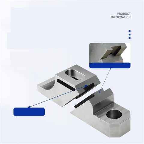 Premium Heavy Duty Side Clamp Vise For CNC Milling showing steel components, unidirectional design for precise grip and stability.