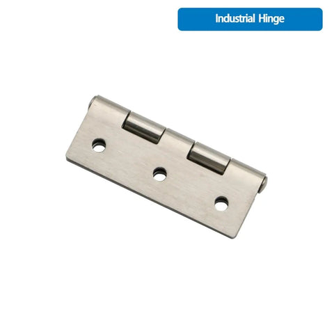 Heavy Duty 304 Stainless Steel Folding Hinges For Cabinet Doors 180 Degree Wide Swing showing a flat hinge with three holes.