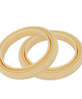 54Mm Silicone Steam Ring 2 Pack No BPA Gasket Replacement For Espresso Machines Barista Grade Pro Performance Compatible With 870 878 880 860 840 810 500 And Sage Models 500 810 870 875 878 880, visible as two beige rings