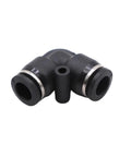 Solid Pneumatic Quick Air Fitting Kit With Push To Connect Design For 4 6 8 10 12 And 16mm PU PY PE Nylon Hose Plumbing Water Pipe Tubing Tools Free Fast Install black elbow fitting for 8mm hose