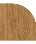 Wooden edge finished with Roundover Router Bit With One Inch Radius And Two And A Half Inch Diameter Half Inch Shank And One And Five Sixteenths Inch Cutting Length Premium Carbide Precision Ground Workhorse For High RPM Industrial Grade Woodworking Edge Finisher.