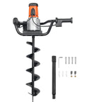 Powerful Electric Post Hole Digger With 1500W Motor 5.91 Inch Auger Bit 140 RPM Alloy Steel Drill for Deep Holes