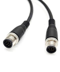 Heavy Duty M12 8 Pin Male To Male Connector Cable A Coding Straight Double Male IP67 Waterproof Fieldbus Sensor Cable 1 Meter AWG24 60V 4A