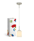 Mini Pendant Ceiling Light Fixture 60W E26 Socket 120V Dimmable Compatible With LED CFL Incandescent Bulbs ETL Listed Box Shown