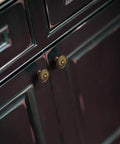 Vintage Antique Brass Sunburst Cabinet Knobs Set Of 6 With Distressed Floral Design on kitchen cabinet doors
