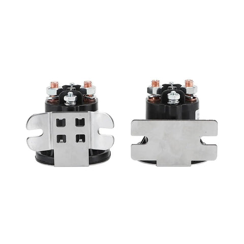 Heavy Duty 12V 24V 48V 200A Electric Stacker Forklift Tail Plate Switch for High Voltage Motor Control, showing dual connectors.