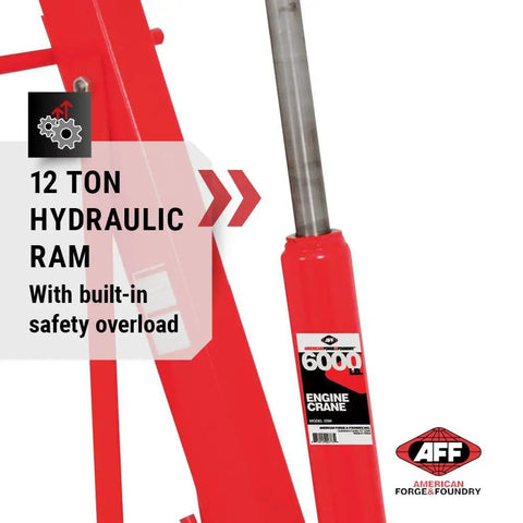 Straight Up Heavy Duty 3 Ton Hydraulic Engine Hoist Cherry Picker Crane With Telescopic Boom Lifts Transmissions And Differentials Built Damn Tough For Any Real Mechanic Job