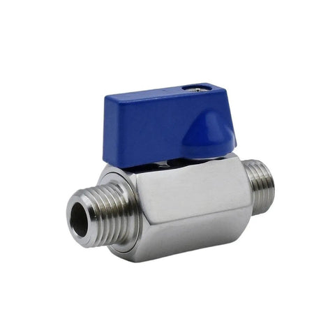 SS304 Stainless Steel Mini Ball Valve With Smooth Quick Turn Handle For Rock Solid Pipeline Control Featuring Tight Leak Proof Seals.