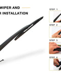 Fresh Rear Wiper Arm And Blade Direct Swap For Cadillac Escalade GMC Yukon Chevy Tahoe And Suburbans assembly with installation steps.