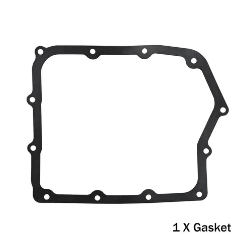 Black gasket from 62TE Automatic Transmission Filter With Gasket Kit Replaces 68018555AA FT1240 for transmission maintenance.