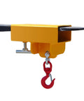 Heavy Duty Forklift Lifting Hook With 2 Inch Receiver Hitch And Lifting And Towing Attachment, 2.2 Ton Max Capacity, Lightweight Single Fork Design
