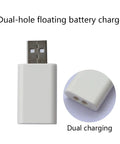 Smart LED CR322 Battery Charger Set With USB Power, Dual charging ports, compact charger for night fishing gear