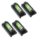 Bubble Level Base Leveling Beads Water Leveling Gauge For Mini For Spirit with clear liquid vials on a compact black base.
