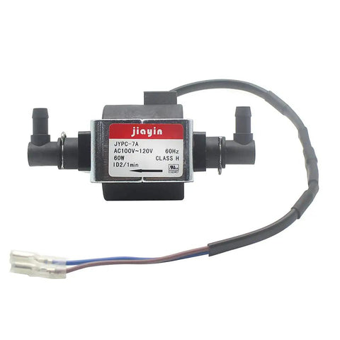 AC 100 To 120V 60W Water Electromagnetic Solenoid Pump With 2400 CC Per Min Flow 2 Bar Pressure Ideal For Boiler Water And Non-Corrosive Liquids Rust Free No Clogging Fast Draw From 20 CM Height No Fuss Install