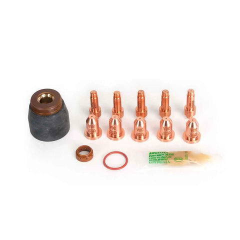 30 Amp XT30 Plasma Cutting Consumable Kit With Five Electrodes And Five Tips Swirl Ring Retaining Cup O Ring And Grease Pack