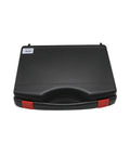 The Legit Pick Portable Leeb Hardness Tester Crushes Metal And Steel Testing With Straight Precision Multi Format Conversion And Big Screen Readings For Boss Level Quality Control, black carrying case with red accents.