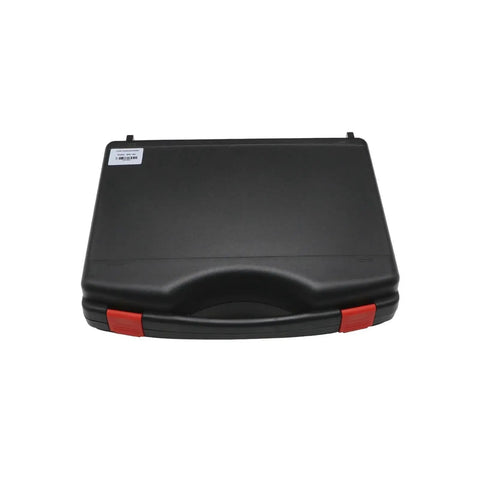The Legit Pick Portable Leeb Hardness Tester Crushes Metal And Steel Testing With Straight Precision Multi Format Conversion And Big Screen Readings For Boss Level Quality Control, black carrying case with red accents.
