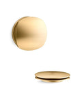 PureFlo Rotary Turn Bath Drain Trim With Easy Remove Handle, Modular Cable Bath Drain For Updated Bathrooms, in brass