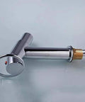 XYIANG Faucet, Faucet Filter Water Saving Advanced Mouth Core Led Light Temperature Control Color Shower Head Faucet, chrome handle design.