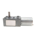 Top Shelf High Torque Worm Gear Motor Reversible Dc Geared Speed Reducer Unit Built Different For Diy Automation Hobby Projects And Smart Home Appliances 6V 12V 24V Ready, compact motor with metal casing.