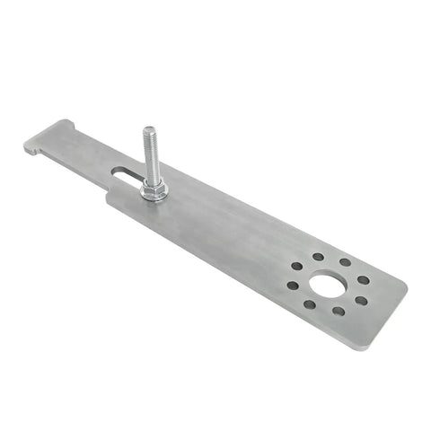 Heavy Duty Supercharger Pulley Pin Holding Tool And Snout Access Bar Built Legit For Daily Muscle Car Wrenching 2015 Up Hellcat Challenger Charger Trackhawk Quarter Inch Steel Hardware, features a metal design with adjustment slots.