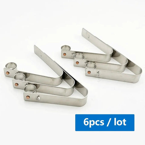 Heavy Duty Constant Pressure Spring Clamp Kit With Stainless Steel Carbon Brush Holder For Factory Workshops And High Wear Jobs At 12.5mm By 32mm Size, 6 pcs