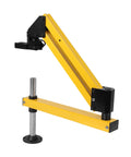 Aluminum Alloy Cantilever Support Frame With 360 Degree Flexible Arm For Pneumatic Tapping Machines shown in yellow