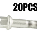 20Set Heavy Duty Wheel Lug Bolts And Nuts Kit For Mercedes Benz Fits Part Numbers A0009905307 610549 1404000570 20pcs silver steel wheel lug bolt