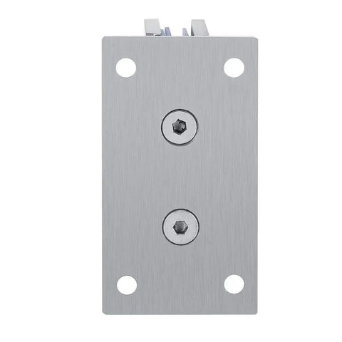Frameless Shower Door Hinge For 8-10mm Glass Heavy Duty Brushed Stainless Steel Wall Mount Bracket 90 Degree Auto Close Fits Doors Up To 800mm Wide Dope Upgrade For Modern Bathrooms, front view
