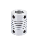Beefy 10mm to 10mm shaft coupling aluminum alloy 25mm long 19mm diameter stepper motor coupler joint connector for 3D printer CNC machine DIY encoder with set screws