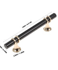 Aluminum Alloy Drawer Handles And Cabinet Pulls Kit, Easy Install Cup Knobs, Door Handles, And Furniture Hardware in black