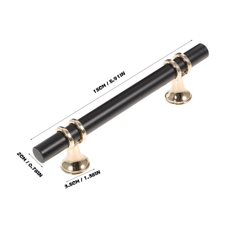 Aluminum Alloy Drawer Handles And Cabinet Pulls Kit, Easy Install Cup Knobs, Door Handles, And Furniture Hardware in black