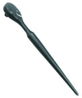 Half Inch Drive Spud Handle Pear Head Ratchet 14 Inch Black Oxide Finish Tapered Grip For Precise Bolt Alignment Spring Loaded Plug