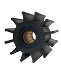Neoprene Impeller Replacement For Marine Pumps Drive Type 7, 12-Blade, 3-3/4 Diameter, 3-1/2 Width, 1 Shaft, Brass Insert