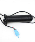 Ride Smooth With This Electric Scooter Throttle Handle Featuring 3-Speed ABS Switch For Precise Control And Weather-Resistant Waterproof Design To Up Your Daily Commute Game. black 3-speed waterproof throttle handle with blue 4-pin connector for e-bike handlebars