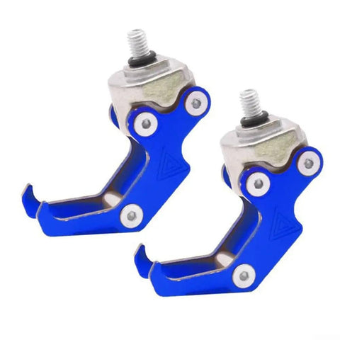 2 Pack Sturdy Metal Front Hooks For Scooter And Electric Skateboard Hang Helmets Bags And Gear CNC Processed Rustproof Front Mount Rack Easy Install Durable Grip Storage Solution For Onboard Carry