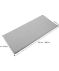 Rock Solid Premium Peel And Stick Xpe Foam Wall Pads 50cm x 23cm in grey for nursery safety cushioning against falls.
