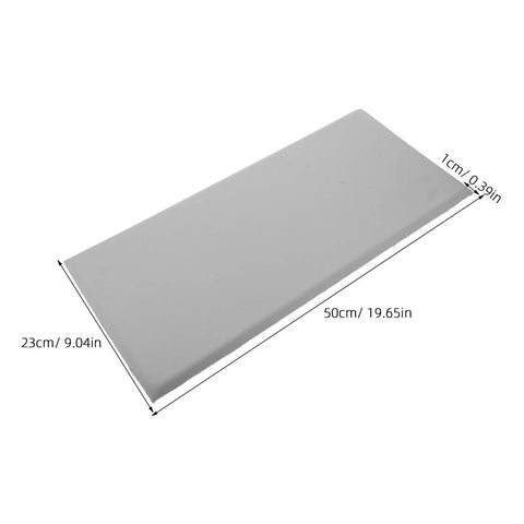 Rock Solid Premium Peel And Stick Xpe Foam Wall Pads 50cm x 23cm in grey for nursery safety cushioning against falls.