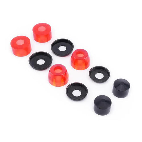 Complete Skateboard Bushings Kit 95A And 98A For Stable Ride With Premium Urethane Rebound Pivot Cups And Washers Included