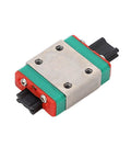 Miniature Linear Motion Rail Slide Block For Ultra Smooth Operation In Automation Equipment, Alloy Steel Guide Rail With Low Friction For High Precision Movement, Durable And Plug And Play Install, 1 Unit. Top view of miniature alloy steel linear rail block