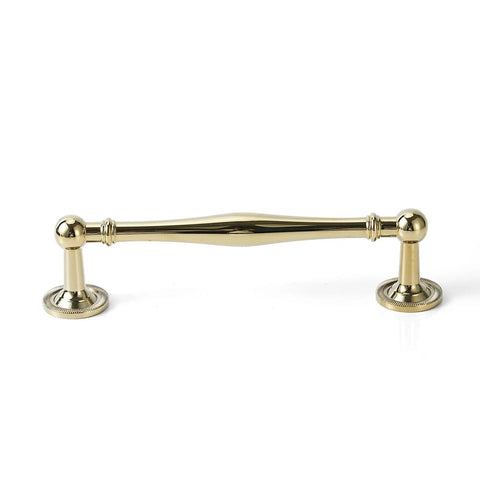 Premium Brass Cabinet Pull And Drawer Knob Set With Modern Grooved Base Design Available In Antique Brass Gold And Chrome Finishes For Kitchen