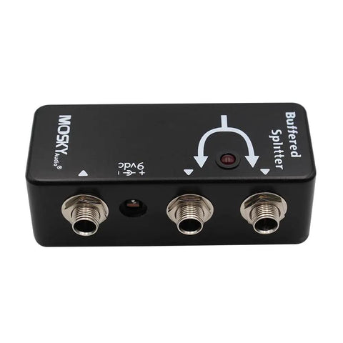 Buffered Splitter Guitar Effect Pedal With Dual Clean Buffer Outputs Keeps Your Tone Rock Solid On Long Cables with three jacks