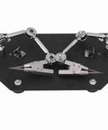 Heavy Duty Auxiliary Jewelry Welding Work Clip With Angle Adjustable Third Hand for Soldering Maintenance and Modeling Tasks In Workshop, showing precise gripping tools.