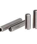 Stainless Steel Spring Dowel Roll Pins Split Pins M1.5 304 Grade Steel shown in detail for fastening use