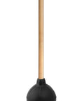 Classic Heavy Duty Toilet And Sink Plunger With 21 Inch Natural Wood Handle, Thick Black Rubber Cup, Built Tough To Blast Away Stubborn Clogs, Easy Suction For Quick Fixes.