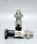 Two Pack Push Fit Ball Nose Spring Plungers Self Locking Indexing Pins With Lock Nut M10 Carbon Steel For Precise Positioning